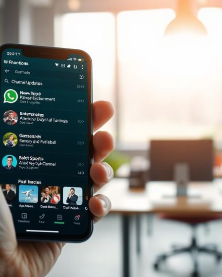 whatsapp channels updates tab