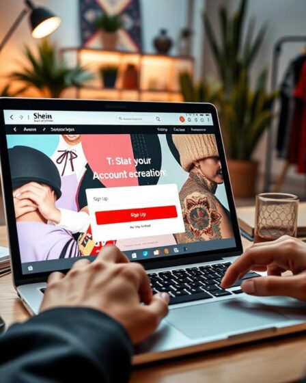 Shein how to create account